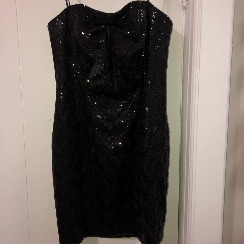 ABS Sequin Ruched Dress